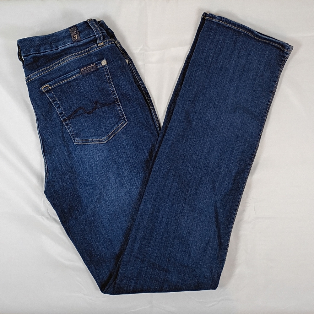 7 For All Mankind Women’s Bootcut/Stretch Denim Jeans Size 29 – Medium Wash